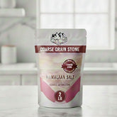 Coarse Grain Stone - 2Lbs Crystal Blush Premium Coarse Grain Stone Himalayan Pink Salt – 2 LB Bag | All-Natural Pure Gourmet Grinding Crystals for Kitchen Cooking, Baking, and Food Seasoning – Bulk Coarse Salt Pouch