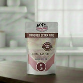 Crystal Blush Premium Himalayan Pink Salt Crushed Extra Fine – Crushed Extra Fine - 8 LB Pouch | Fine Grain Pink Salt for Cooking, Baking, Seasoning, Grilling, Marinades, Brining & Spice Blends