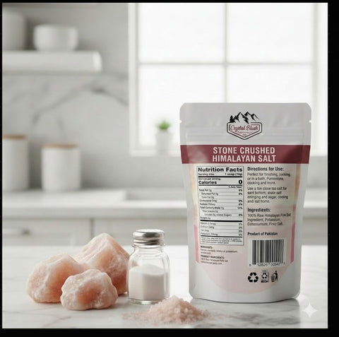 Stone Crush - 1LB Revitalize Your Inner Radiance with Stone-Crushed Himalayan Salt. Unleash Wellness with Our Crushed Extra Fine Himalayan Salt - A Natural Remedy for Inner Peace and Balanced Living