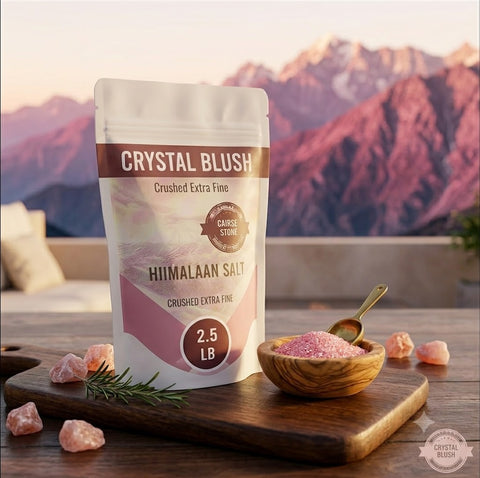 Cairse Stone Himalayan Pink Salt Crushed Extra Fine Crushed Extra Fine - 2.5 LB | Premium Natural Mineral Rock Salt for Cooking, Baking, Seasoning, Brining & Gourmet Kitchen Use