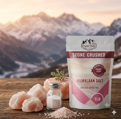 Stone Crush - 1LB Revitalize Your Inner Radiance with Stone-Crushed Himalayan Salt. Unleash Wellness with Our Crushed Extra Fine Himalayan Salt - A Natural Remedy for Inner Peace and Balanced Living