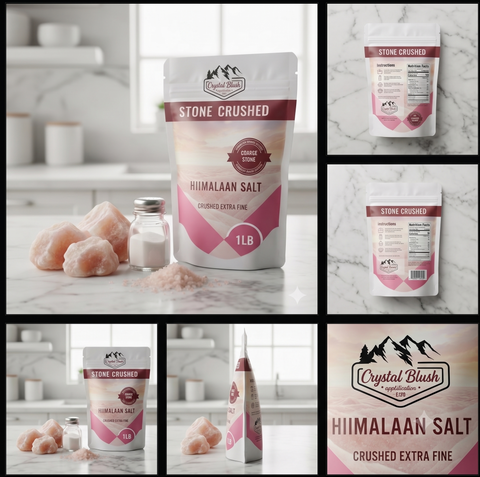Stone Crush - 1LB Revitalize Your Inner Radiance with Stone-Crushed Himalayan Salt. Unleash Wellness with Our Crushed Extra Fine Himalayan Salt - A Natural Remedy for Inner Peace and Balanced Living
